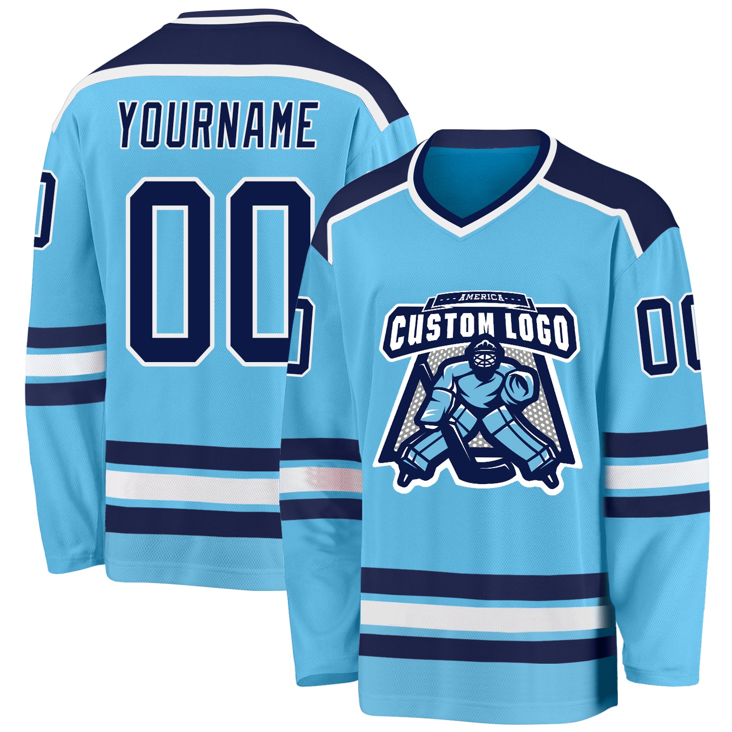  Custom Hockey City Night Skyline Baseball Jerseys