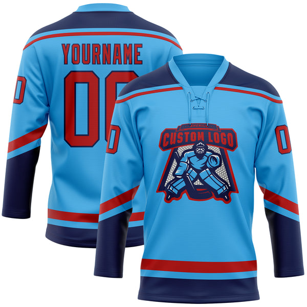 Cheap Custom Black Pink-Light Blue Hockey Jersey Free Shipping –  CustomJerseysPro