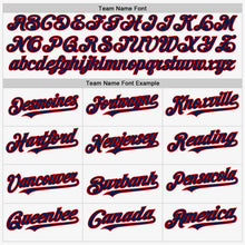 Load image into Gallery viewer, Custom White Navy-Red Authentic Sleeveless Baseball Jersey
