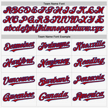 Load image into Gallery viewer, Custom White Red-Royal Authentic Sleeveless Baseball Jersey
