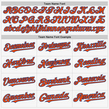 Load image into Gallery viewer, Custom White Orange-Royal Authentic Sleeveless Baseball Jersey
