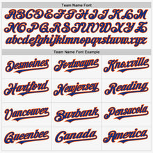 Load image into Gallery viewer, Custom White Royal-Orange Authentic Sleeveless Baseball Jersey
