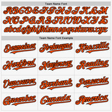 Load image into Gallery viewer, Custom White Orange-Black Authentic Sleeveless Baseball Jersey
