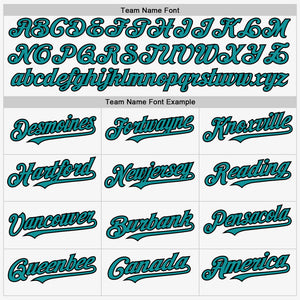 Custom White Black-Teal Authentic Sleeveless Baseball Jersey