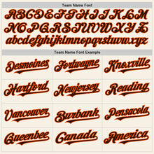 Load image into Gallery viewer, Custom Cream Brown-Orange Authentic Sleeveless Baseball Jersey
