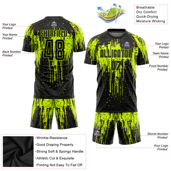 Neon Green Football Mesh Jersey Fabric - Athletic Sports Mesh