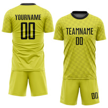 Загрузить изображение в средство просмотра галереи, Custom Gold Black Sublimation Soccer Uniform Jersey
