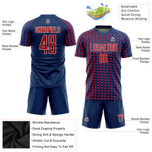 Charger l&#39;image dans la galerie, Custom Navy Red-White Sublimation Soccer Uniform Jersey
