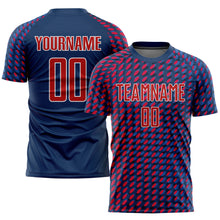 Charger l&#39;image dans la galerie, Custom Navy Red-White Sublimation Soccer Uniform Jersey
