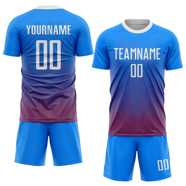 Cheap Custom Royal Pink-White Sublimation Soccer Uniform Jersey Free  Shipping – CustomJerseysPro