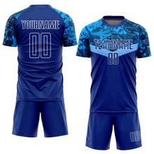 Charger l&#39;image dans la galerie, Custom Royal Royal-Light Blue Sublimation Soccer Uniform Jersey
