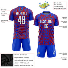 Charger l&#39;image dans la galerie, Custom Royal White-Red Sublimation Soccer Uniform Jersey
