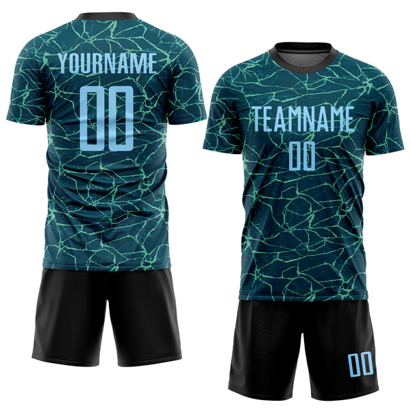 customize slim fit football shirts wholesale sublimation full set digital  printing football jersey soccer wear