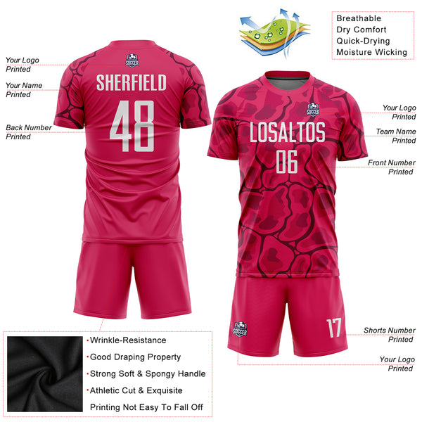 Cheap Custom Teal Purple-White Sublimation Soccer Uniform Jersey Free  Shipping – CustomJerseysPro