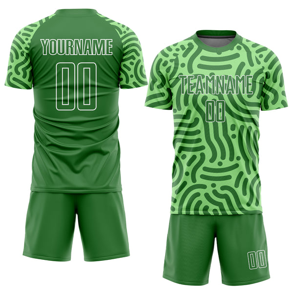 Coolest Soccer Jerseys - Green/White Flexible, Cheap, Durable