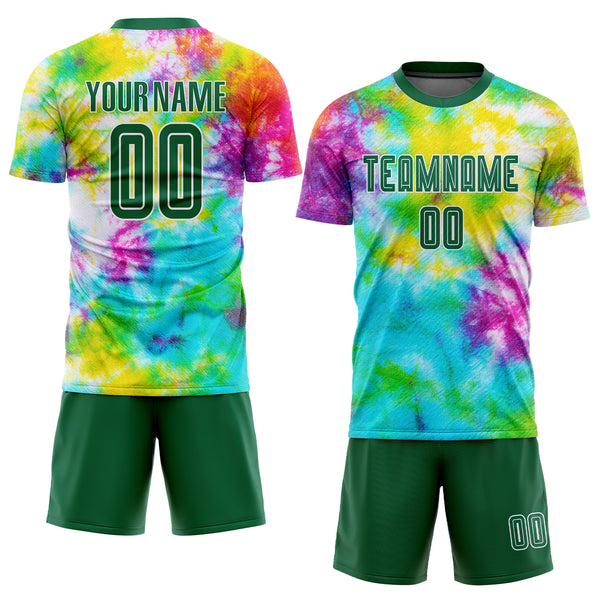 Cheap Custom Light Blue White-Kelly Green Sublimation Long Sleeve Fade  Fashion Soccer Uniform Jersey Free Shipping – CustomJerseysPro