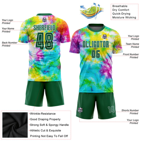 Cheap Custom Royal White-Neon Green Sublimation Soccer Uniform Jersey Free  Shipping – CustomJerseysPro