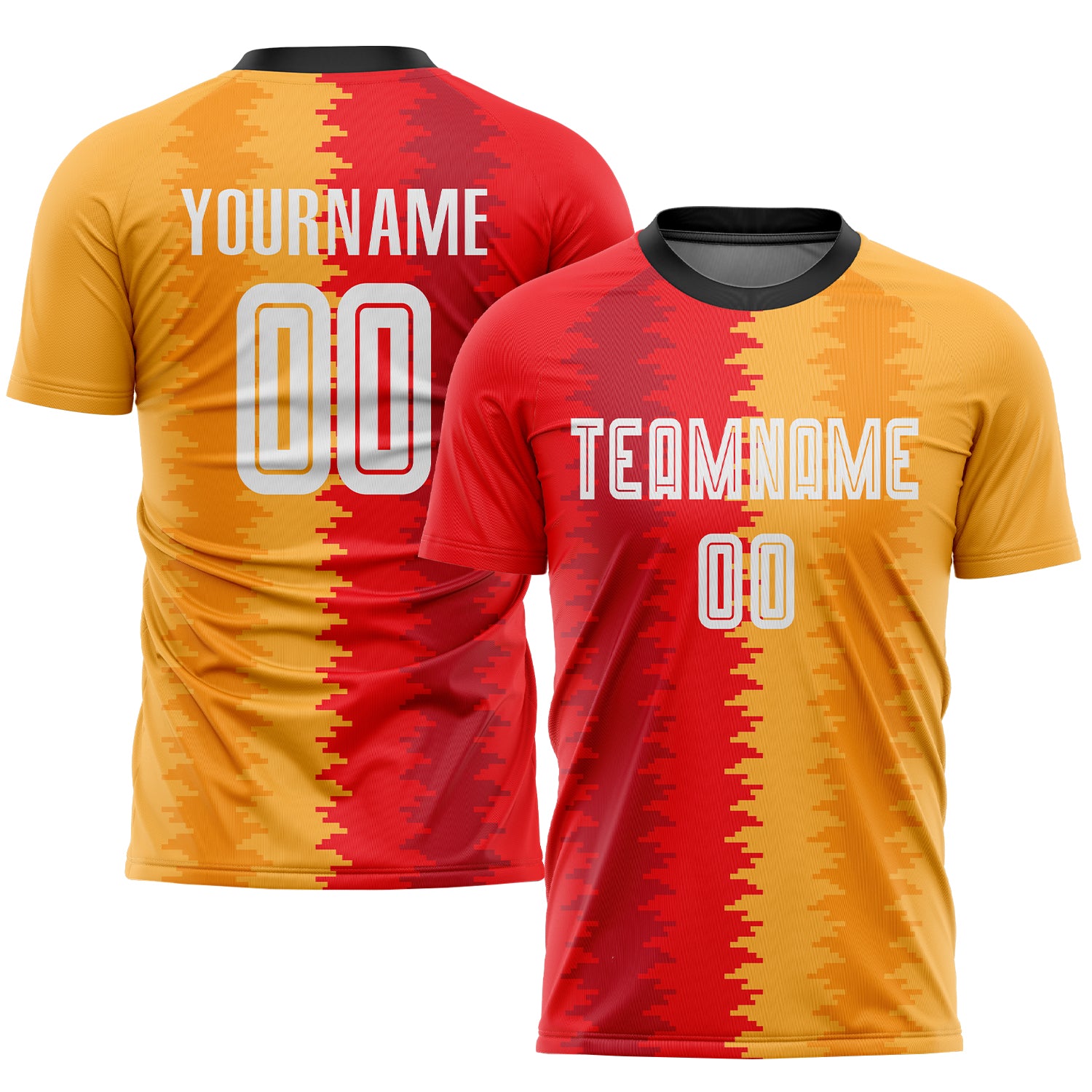 Football Jersey Design Red and yellow