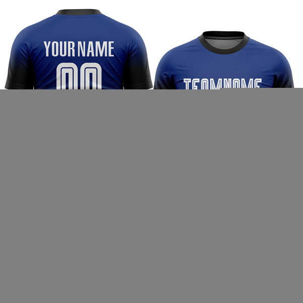Cheap Custom Light Blue Black Sublimation Soccer Uniform Jersey Free  Shipping – CustomJerseysPro
