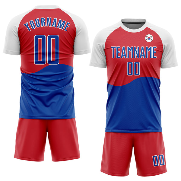 Korea Team T Shirt with Flag Letters Soccer for Add Custom Name Number and  National Team