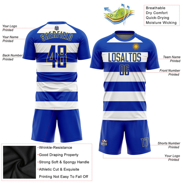 Cheap Custom Royal Royal-Red Sublimation Soccer Uniform Jersey Free  Shipping – CustomJerseysPro