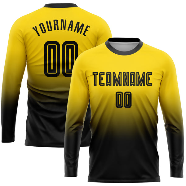 New Arriaval Soccer Jersey Design Cool Yellow Patterns Gold