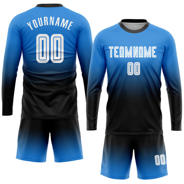 Cheap Custom Sky Blue Aqua Blue-White Sublimation Soccer Uniform Jersey  Free Shipping – CustomJerseysPro