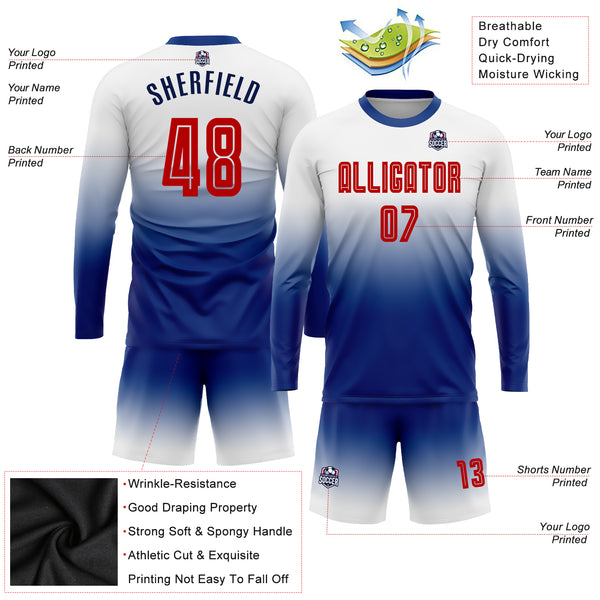 Cheap Custom Royal Pink-White Sublimation Soccer Uniform Jersey Free  Shipping – CustomJerseysPro