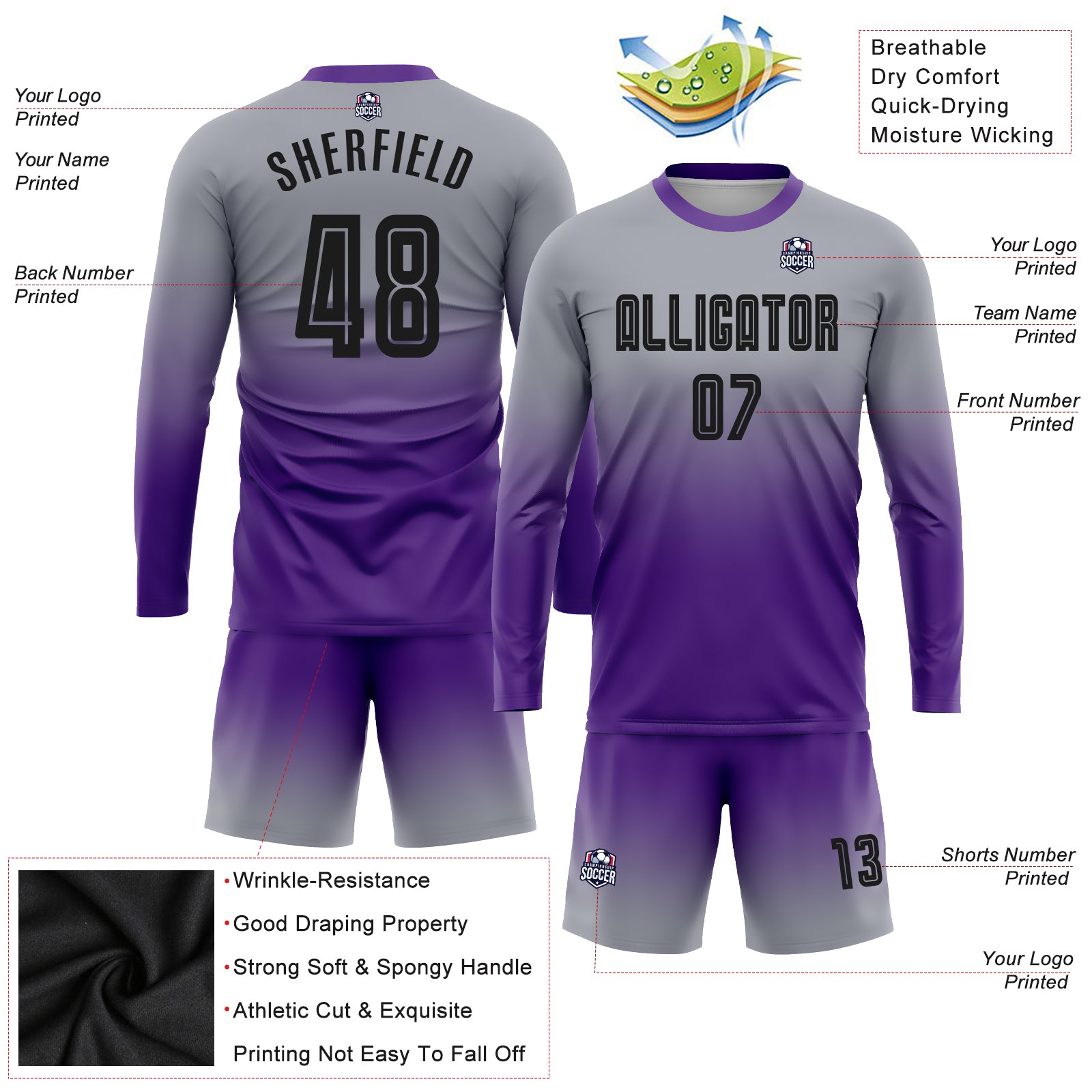 black violet jersey design