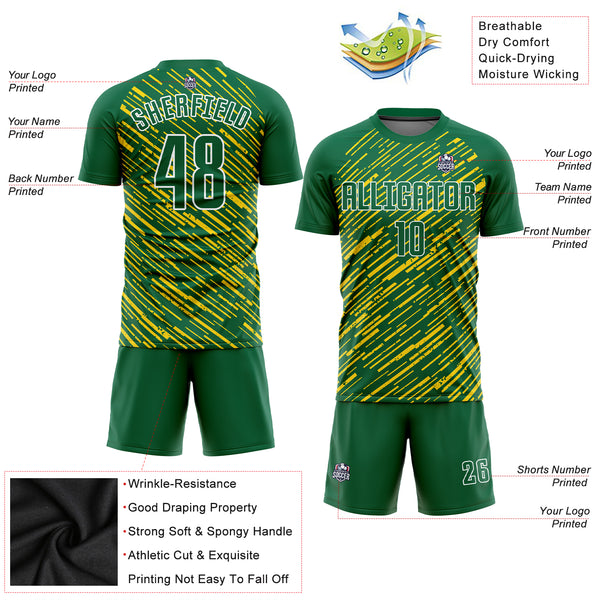 Cheap Custom Gold Deep Pink-White Sublimation Soccer Uniform Jersey Free  Shipping – CustomJerseysPro