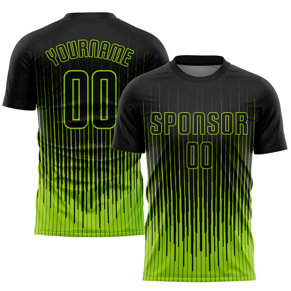 Soccer Jersey -Official Home, Slim-fit, Breathable, Green & Black