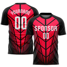 Laden Sie das Bild in den Galerie-Viewer, Custom Red White-Black Sublimation Soccer Uniform Jersey
