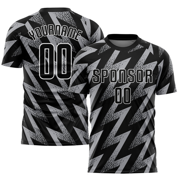 Cheap Custom Pink White-Black Sublimation Long Sleeve Fade Fashion Soccer Uniform  Jersey Free Shipping – CustomJerseysPro