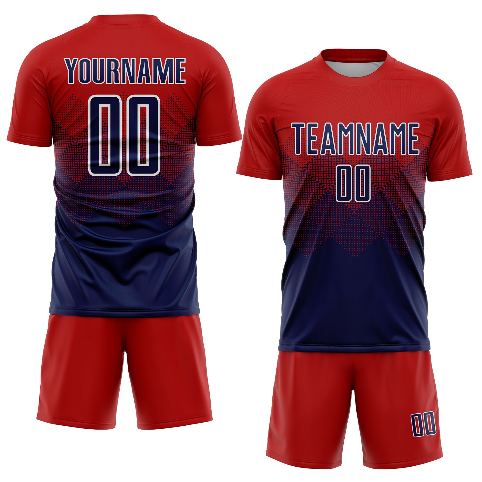 Express Athletics Full Sublimated Jersey: White, Navy, Red