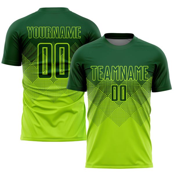 Wholesale fluorescent green jersey football jersey For Effortless