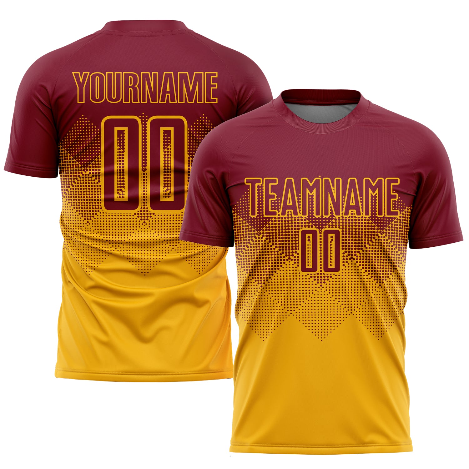 Maroon Gold Jersey 
