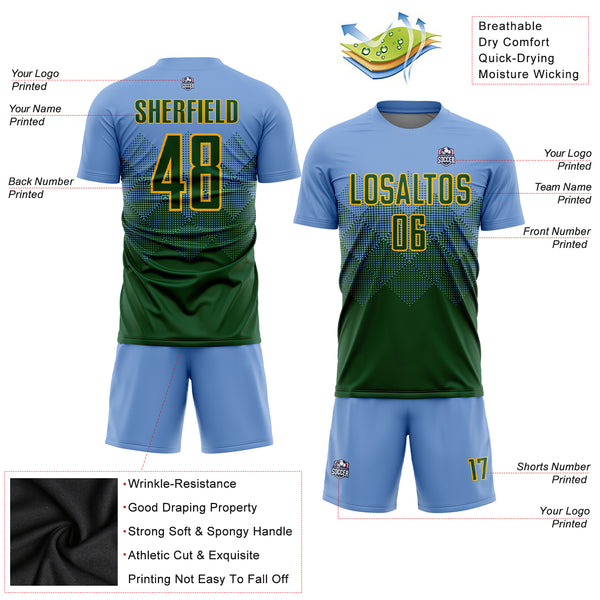 Custom Soccer Light Blue Soccer Jerseys, Soccer Uniforms For Your Team