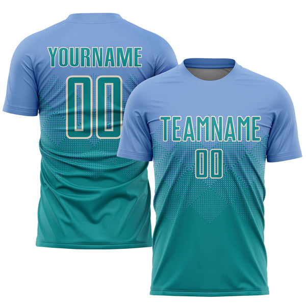 Custom Neon Green Green-Gold Sublimation Soccer Uniform Jersey