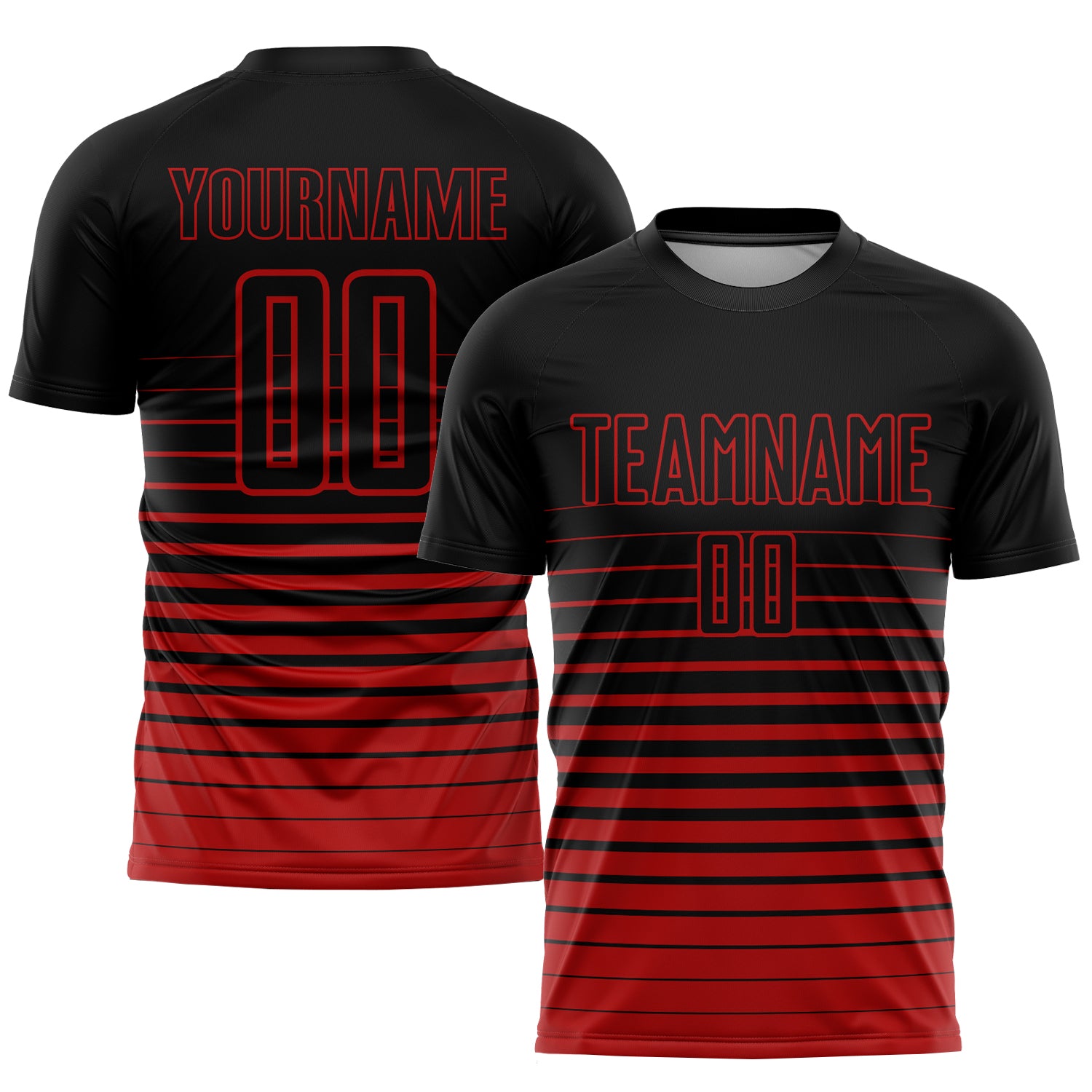 Cricket Jersey Design Black and Red