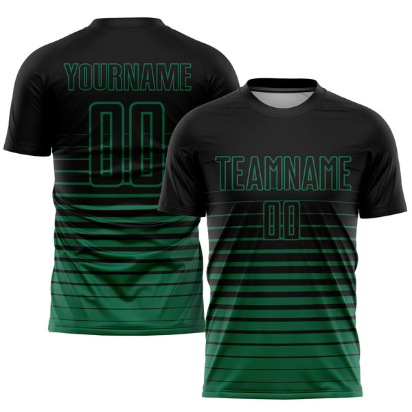 Soccer Jersey -Official Home, Slim-fit, Breathable, Green & Black