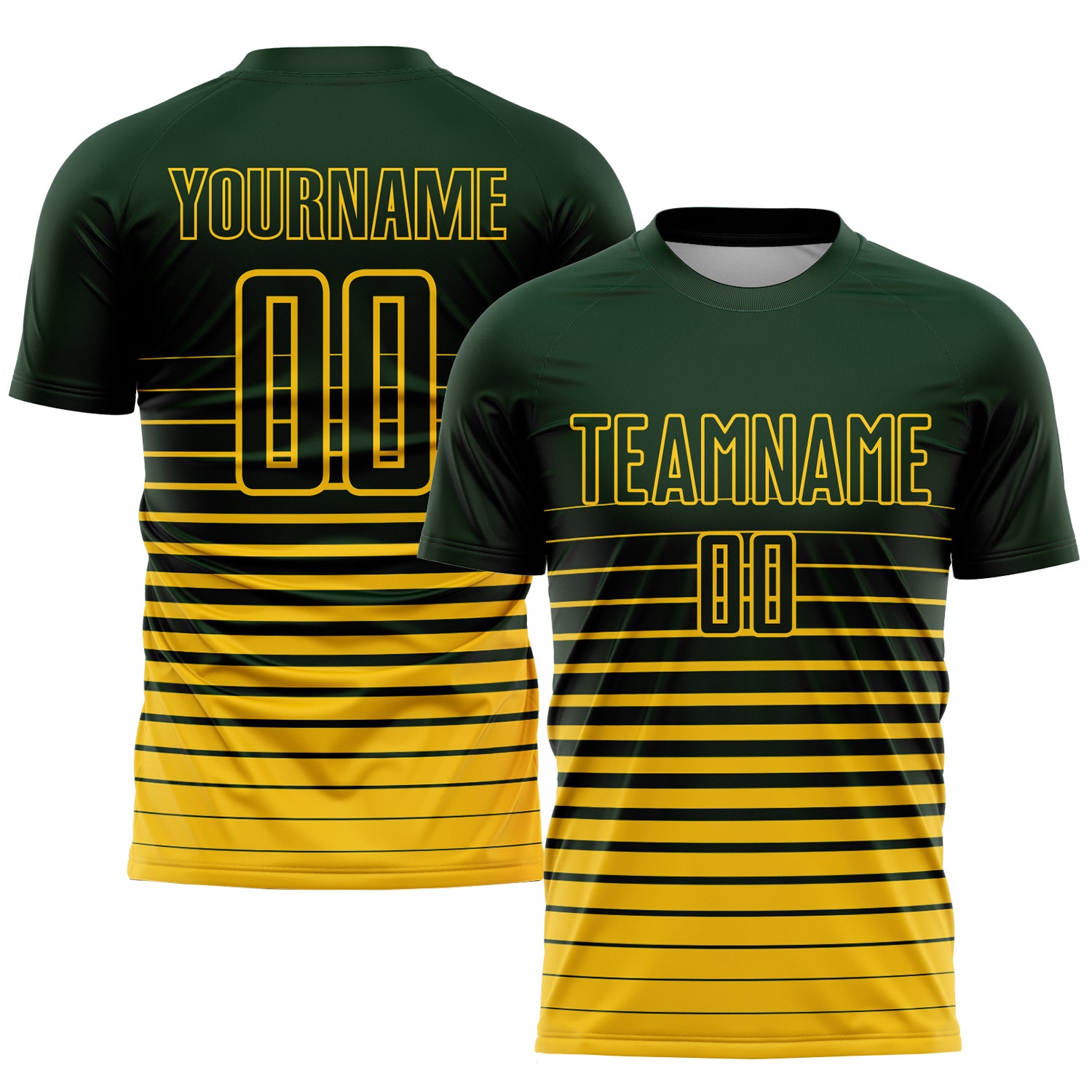 Yellow Thunder Customized Football Team Jersey Design