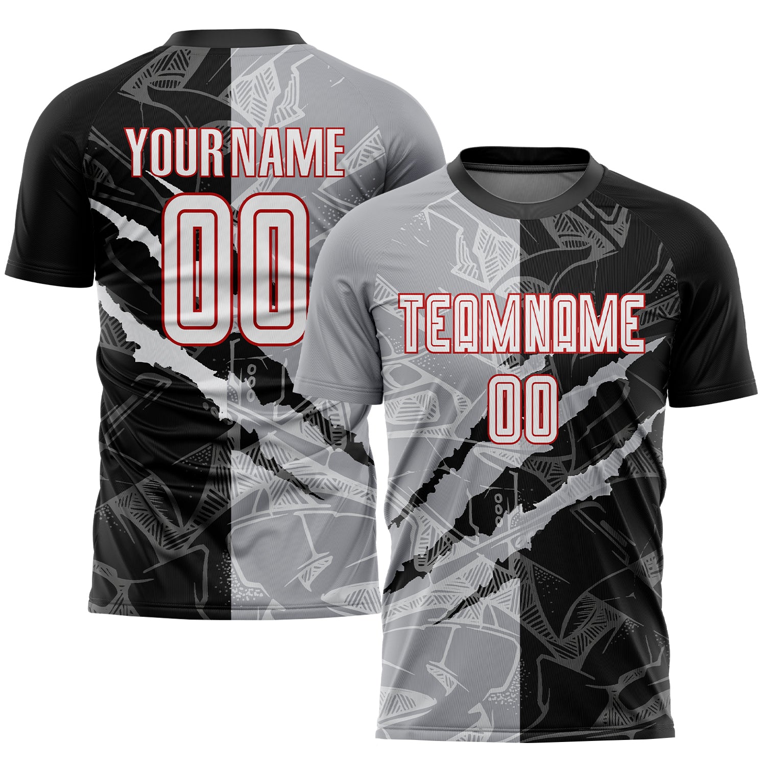 Ro FS Sublimation Jersey Black Grey  Black and grey, Sports jersey design,  Sport t shirt