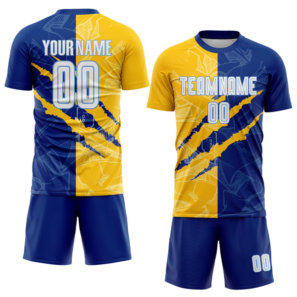 Cheap Custom Sky Blue Yellow-Black Sublimation Soccer Uniform Jersey Free  Shipping – CustomJerseysPro