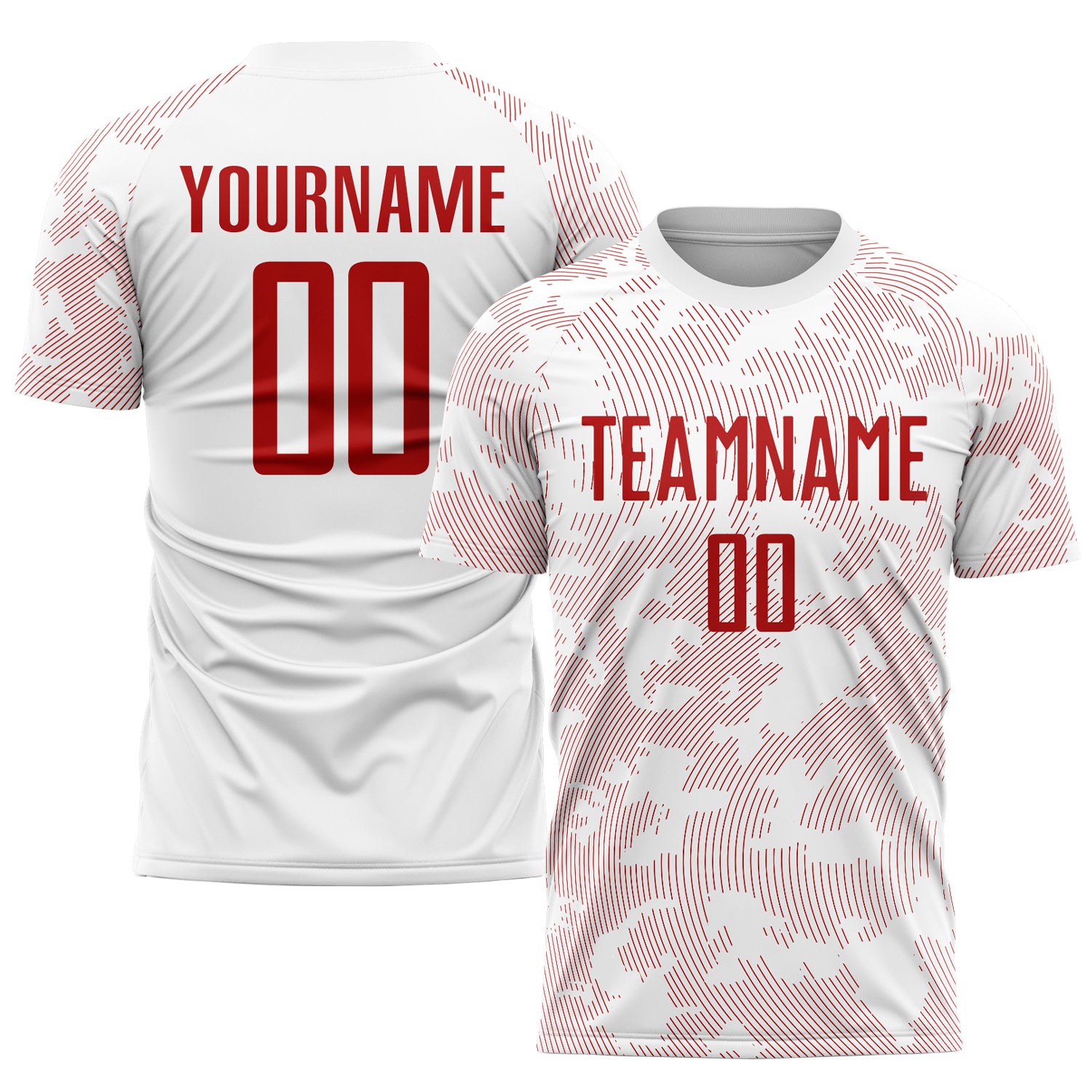 Cheap Custom Gold Red-White Sublimation Soccer Uniform Jersey Free Shipping  – CustomJerseysPro