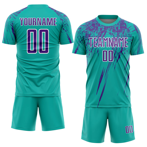 Sports Jersey Wholesale 100% Polyester Custom Logo Sublimated Soccer Jersey  Set Uniform