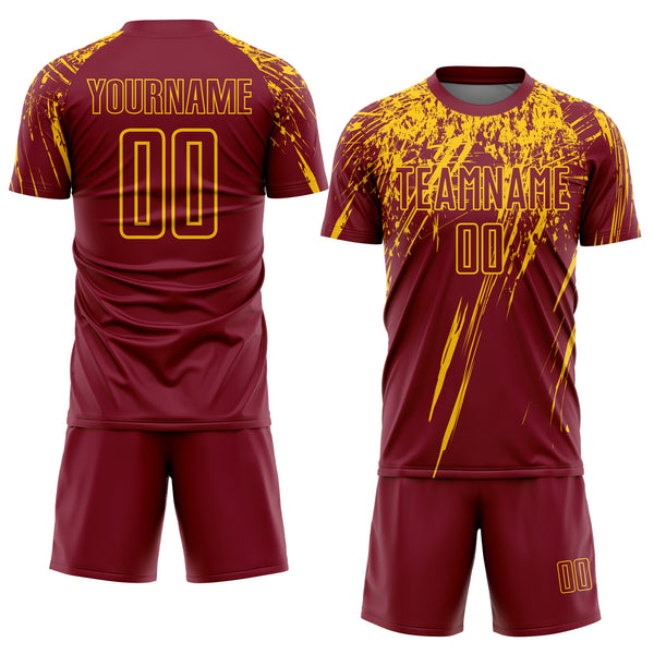 Yellow Thunder Customized Football Team Jersey Design