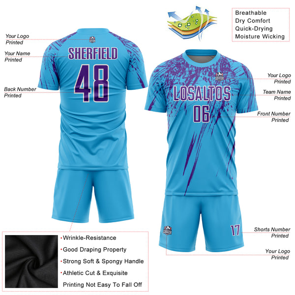 Wholesale jersey sky blue soccer For Effortless Playing 