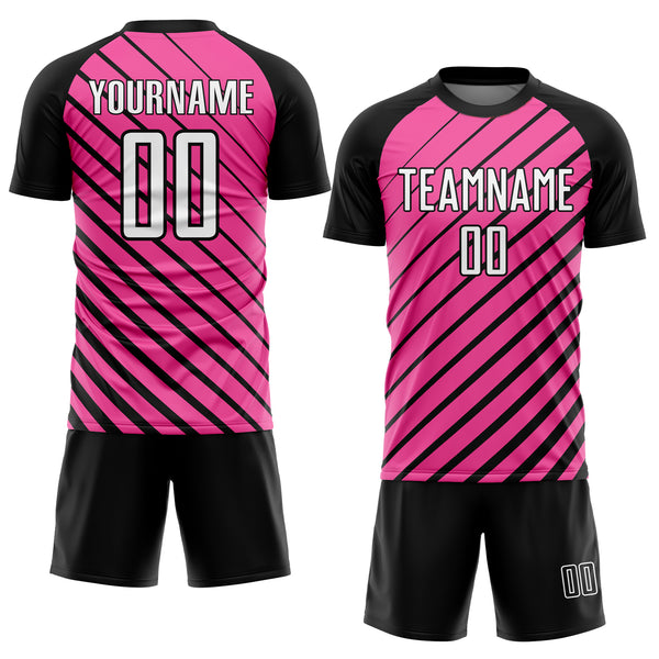 Cheap Custom Pink White Sublimation Soccer Uniform Jersey Free Shipping –  CustomJerseysPro