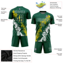 Laden Sie das Bild in den Galerie-Viewer, Custom Green Yellow-White Sublimation Soccer Uniform Jersey
