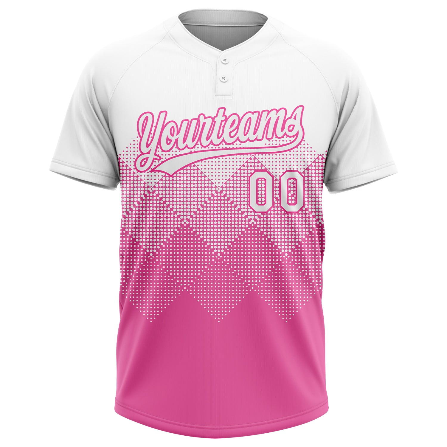 Cheap Custom Black Pink-White Two-Button Unisex Softball Jersey Free  Shipping – CustomJerseysPro